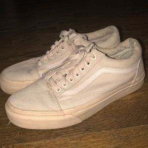 Vans light pink shoes